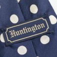 画像2: Huntington ドット柄 シルク ネクタイ (2)