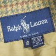 画像3: Ralph Lauren ラルフローレン ウールチェック テーラードジャケット 【約 Mサイズ】 (3)