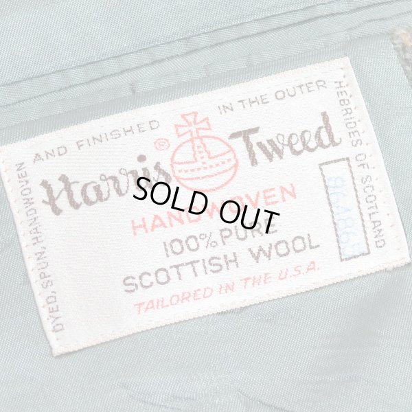 画像4: Harris Tweed ウールツイード テーラードジャケット 【約 Mサイズ】