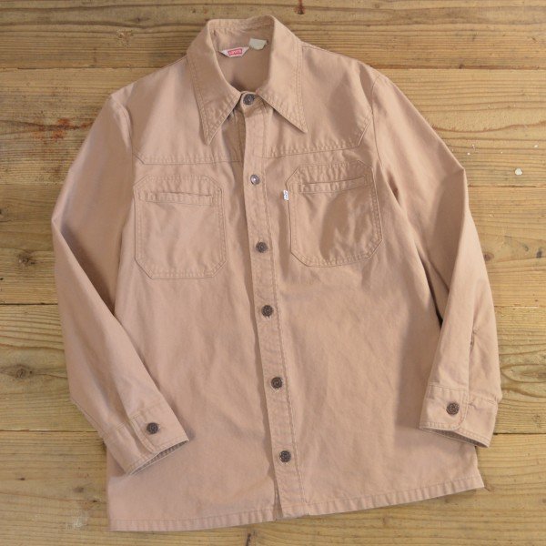 画像1: 70s Levi's Cotton Shirts Jacket MADE IN USA 【Large】