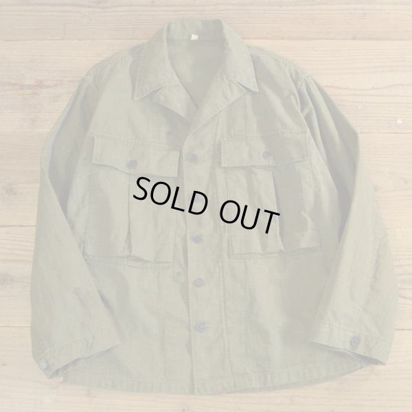 画像1: 40s US ARMY M-43 Herringbone Military Jacket 【36R】