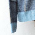 画像5: 70s Alfie Mohair V-Neck Pattern Sweater (5)