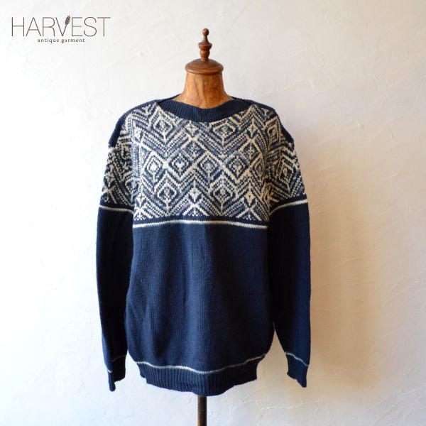 画像1: Jantzen Pattern Crew Sweater  【SALE】