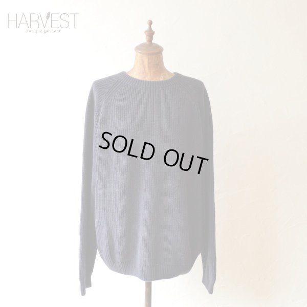 画像1: LAND`S END Cotton Knit Crew Sweater