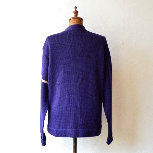 画像2: 50-60s JACK FROST WOOLEN WEAR Vintage Letterd Cardigan  【SALE】