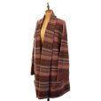 画像1: Woolrich ウールリッチ ボーダーニットガウン 【約 Lサイズ】 (1)