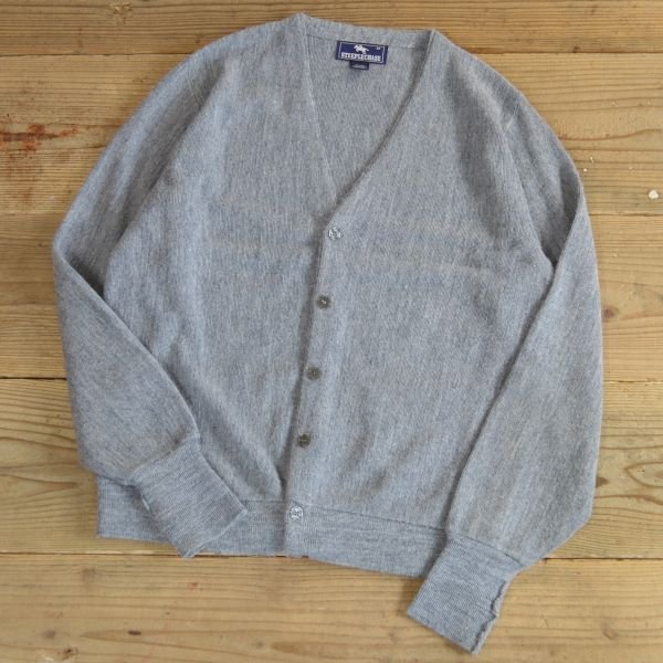 画像1: STEEPLECHASE Acrylic Knit Cardigan