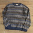 画像1: St JHON`S BAY All Over Pattern Crew Neck Sweater (1)