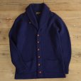 画像1: Brittany Ltd Wool Knit Shawl Collar Cardigan (1)