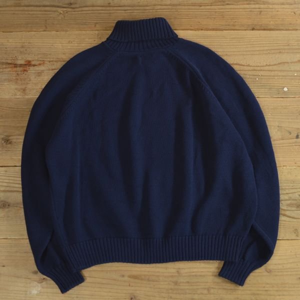 画像2: LANDS`END Turtle Neck Cotton Knit Sweater