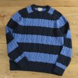 画像1: L.L.Bean Cotton Knit Border Sweater (1)