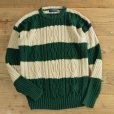 画像1: CRAYBROOKE Ramie/Cotton Knit Border Sweater (1)