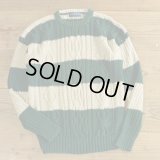 CRAYBROOKE Ramie/Cotton Knit Border Sweater