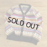 ARTESANIA FairIsle Pattern Wool Knit Cardigan 【Small】