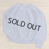 WARREN SCOTT Indigo Knit Crew Neck Sweater 【X-Large】
