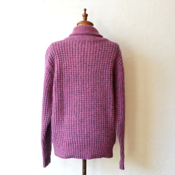 画像2: 80s Woolrich Shawl Collar Mix Knit Sweater 【レディース】 【SALE】