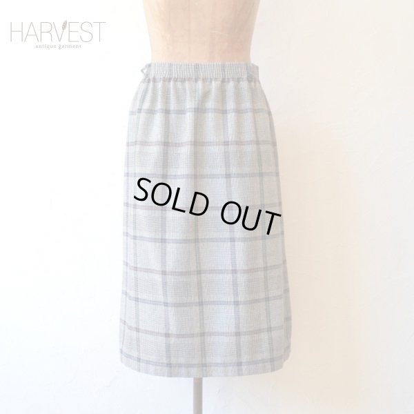 画像1: Ermane Wool Check Skirt 【レディース】