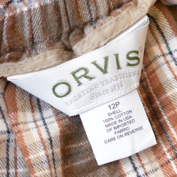 画像3: ORVIS Cotton Nel Check Button Skirt 【レディース】 【SALE】