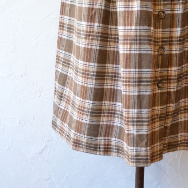 画像5: ORVIS Cotton Nel Check Button Skirt 【レディース】 【SALE】