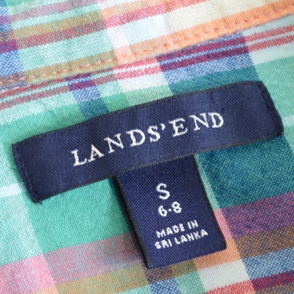 画像3: LAND`S END コットン チェックシャツ 【Sサイズ】 【SALE】