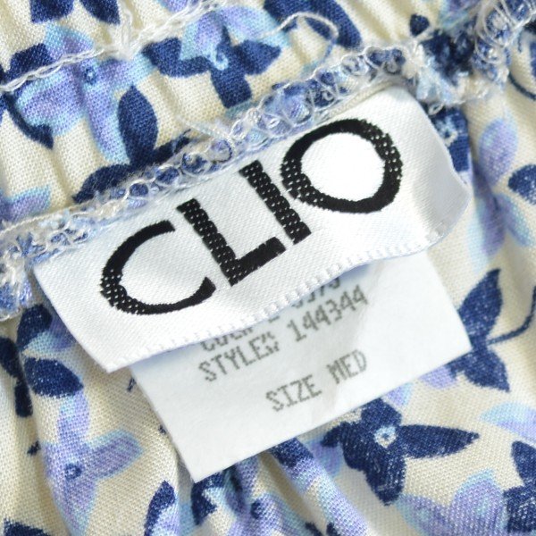 画像2: CLIO 花柄 レーヨンロングスカート【Mサイズ】 【SALE】