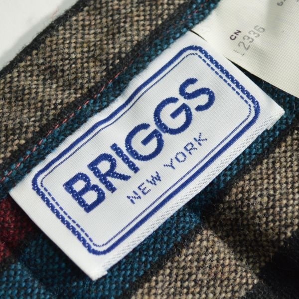 画像2: BRIGGS ウールボーダー ロングスカート 【約 Mサイズ】 【レディース】