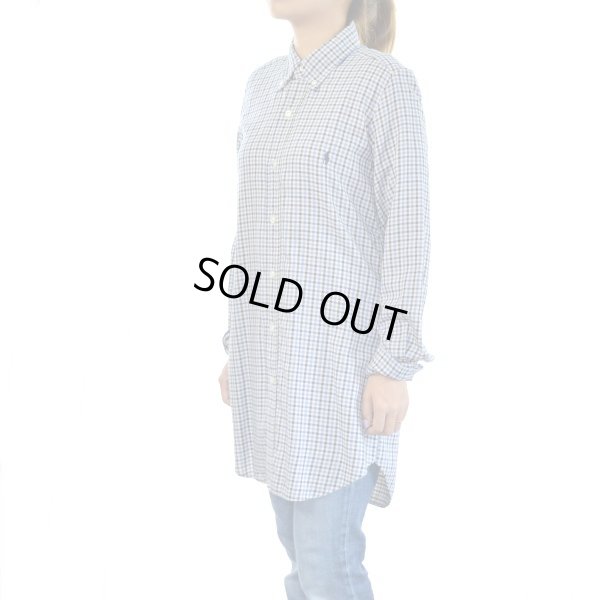 画像1: Ralph Lauren リメイク チェックシャツワンピース 【約 Mサイズ】 【レディース】 【リメイク】