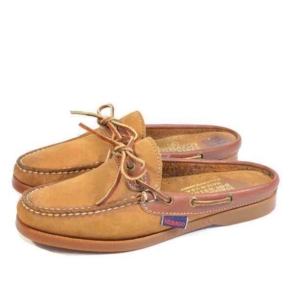 画像1: SEBAGO セバゴ レザー デッキシューズ サンダル 【約 22.5cm】 【レディース】