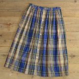 Talbots Cotton Check Long Skirt 【Ladys】