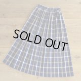 David Brooks Cotton Check Long Skirt 【Ladys】