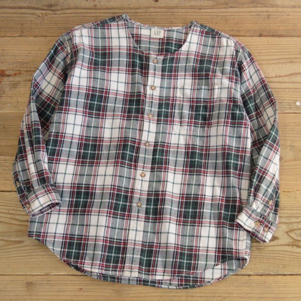 画像1: GAP No Collar Flannel Shirts 【Ladys】