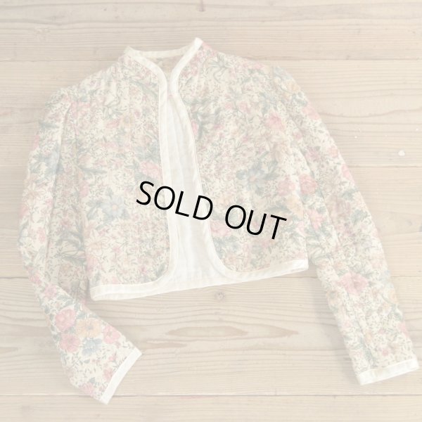 画像1: GUNNE SAX Flower Pattern Quilting Short Jacket 【Ladys】