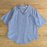 L.L.Bean Chambray Half Shirts MADE IN USA 【Ladys】