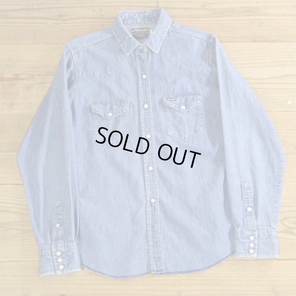 画像1: 80s Wrangler Denim Western Shirts MADE IN USA 【Ladys】