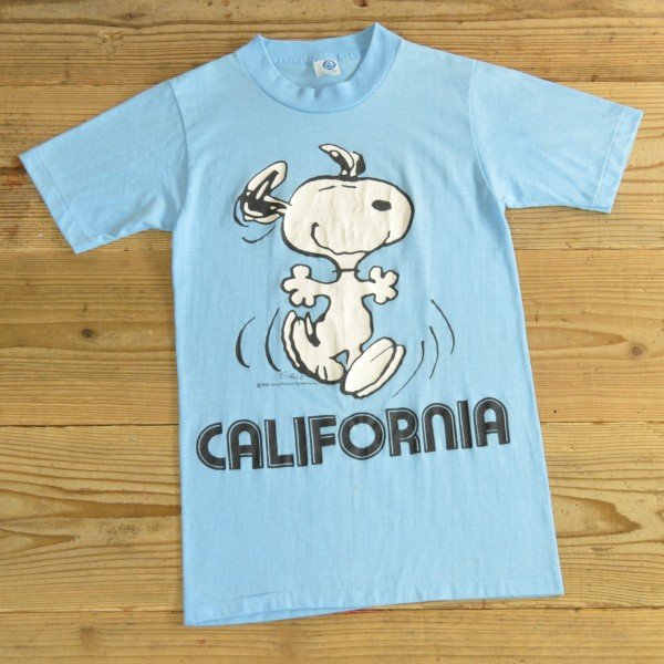画像1: 80年代 ARTEX アーテックス SNOOPY スヌーピー プリント Tシャツ USA製 【Sサイズ】