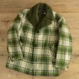 画像1: 70s TOWNCRAFT Wool Check Boa Coat (1)