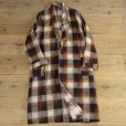 画像1: Tomlen Print Flannel Check Gown (1)