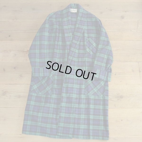 画像1: L.L.Bean Flannel Check Gown