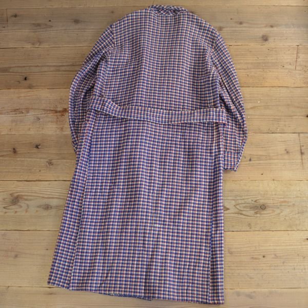 画像2: 60s Seymour Flannel Wool Check Gown