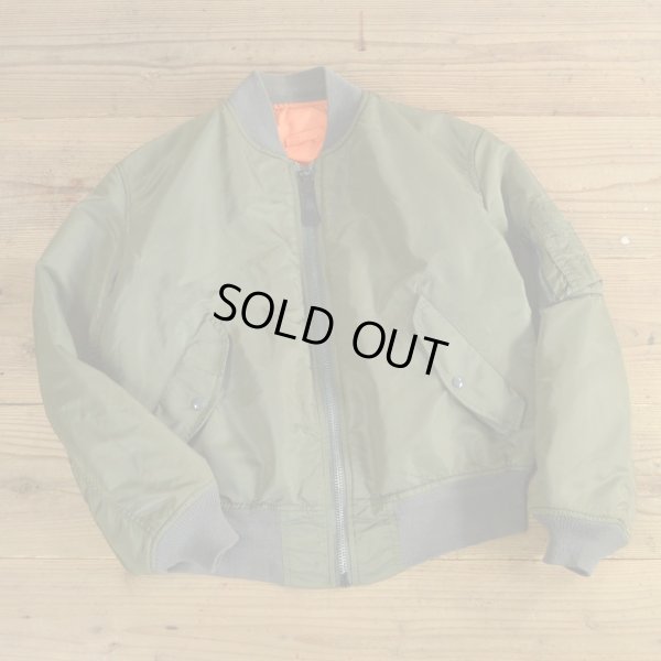 画像1: ALPHA MA-1 Military Flight Jacket MADE IN USA 【Large】