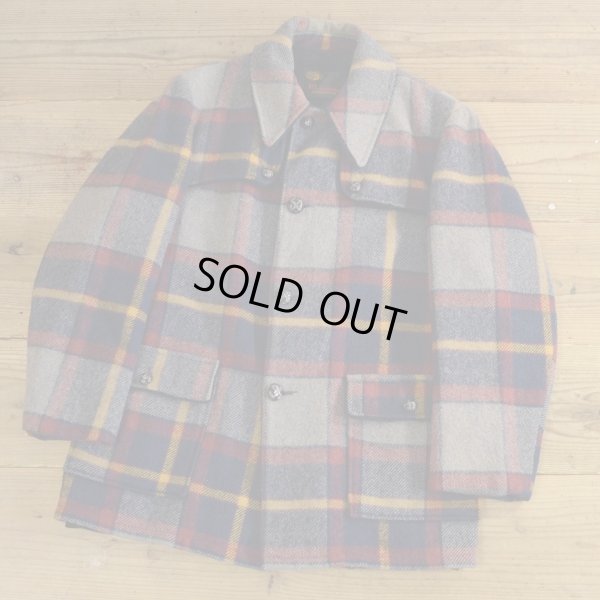 画像1: 70s Richman BROTHERS Wool Check Coat MADE IN USA 【Large】