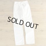 Lee 200 White Denim Pants MADE IN USA Dead Stock 【W28】