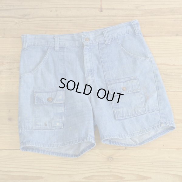 画像1: 70s Sears Denim Bush Short Pants 【W33】