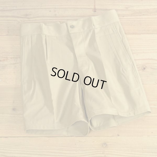 画像1: 1972 Italian Military Vintage Chino Short Pants Dead Stock 【W31】