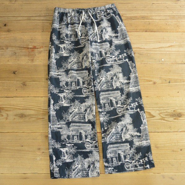 画像1: Unknown All Over Pattern Easy Pants 【Small】