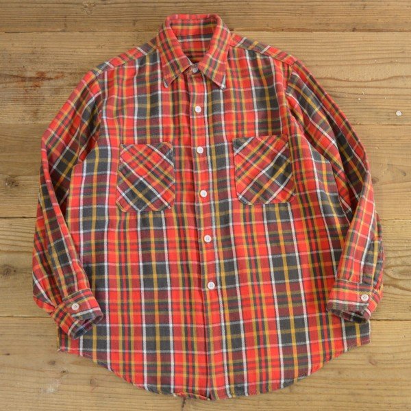 画像1: 70s Unknown Flannel Shirts 【Medium】