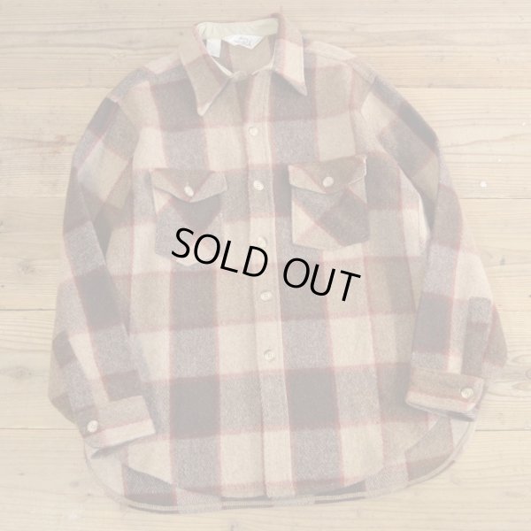 画像1: 70s Woolrich Wool CPO Shirts MADE IN USA 【Large】
