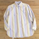 L.L.Bean Stripe B.D Shirts MADE IN USA 【Small】