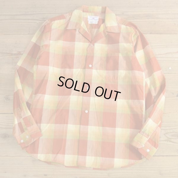 画像1: 60-70s FRUIT OF THE LOOM Check Shirts MADE IN USA Dead Stock 【Medium】