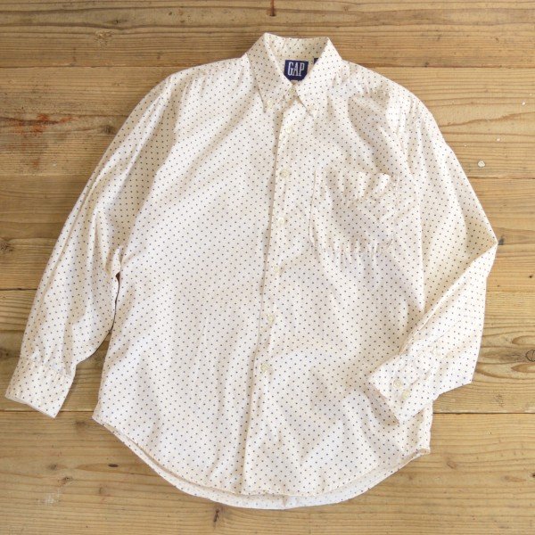 画像1: 90s GAP Dot B.D Shirts 【Small】